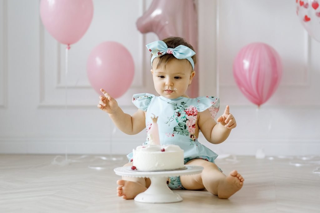 pirmo gimtadienio fotosesija studijoje